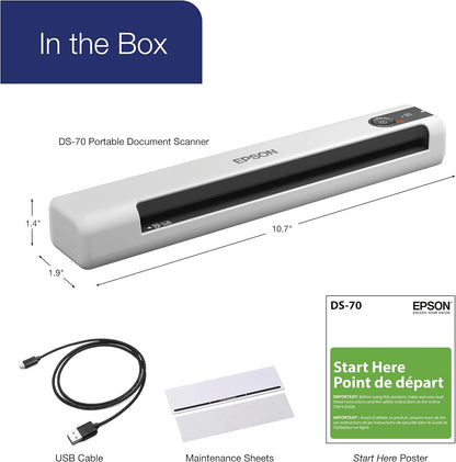 Epson DS-70 Portable Document Scanner USB Powered