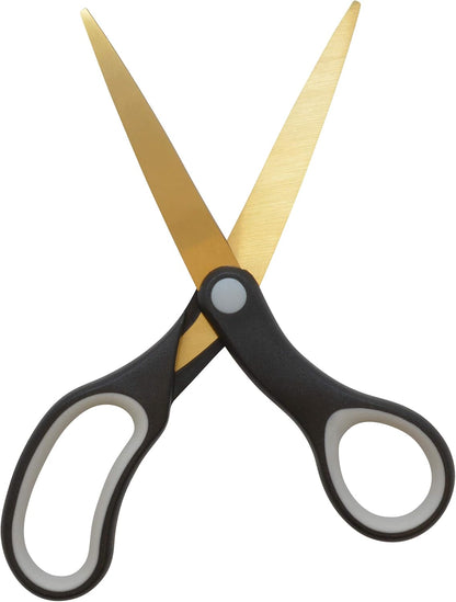 Westcott 55847 8-Inch Titanium Scissors Office Home (2 Pack)