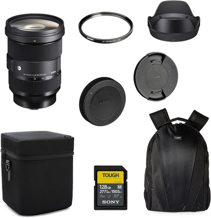 Sigma SIG578965-KIT3 24-70mm f/2.8 DG DN Sony E Lens Bundle