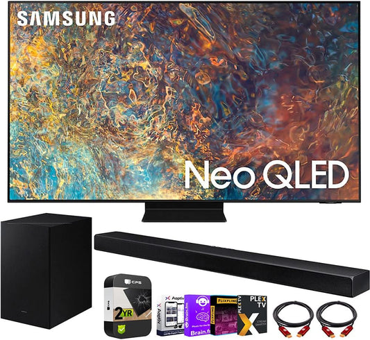 Samsung E18SAMQN50QN90AA 50" Neo QLED 4K TV Bundle