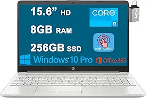HP 15 Business Laptop HD Touchscreen Core i3