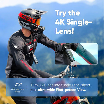 Insta360 CINSAAQ/B X3 5.7K 360 Action Camera (Renewed)