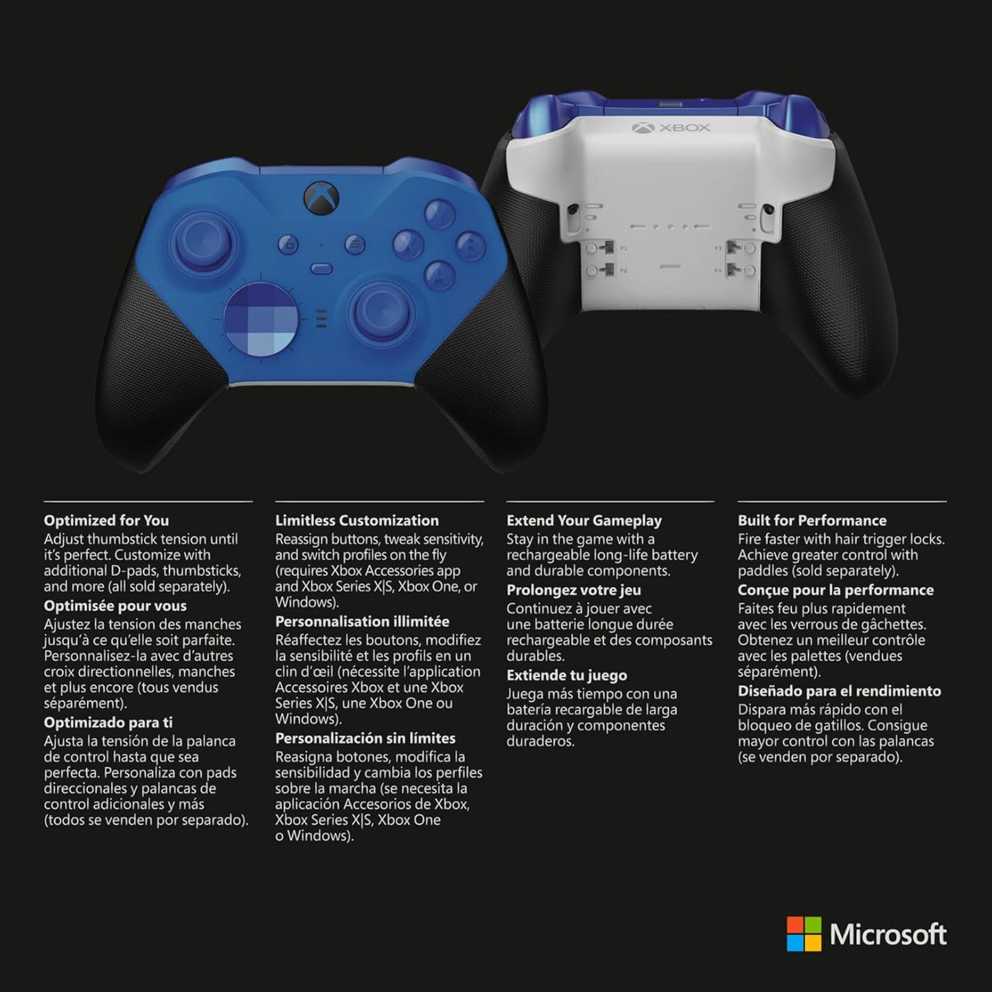 Microsoft RFZ-00017 Xbox Elite Series 2 Core Controller Blue
