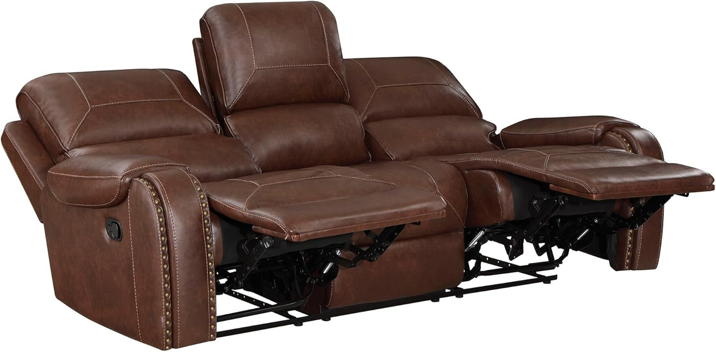 Lexicon Monet Sofa Set - 2-Piece Brown Reclining Living Room