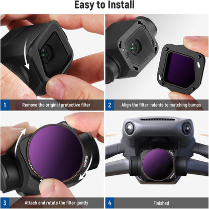 Neewer 10102142 DJI Mavic 3 Classic Variable ND Filter Set