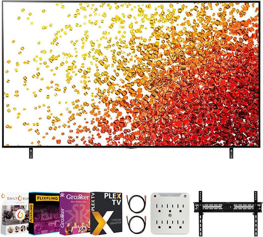 LG 50NANO75UPA 4K Smart TV Bundle - 50 Inch NanoCell, Dolby Atmos