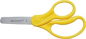 Westcott 15970 Kids Scissors Blunt Tip Neon Yellow — main product image