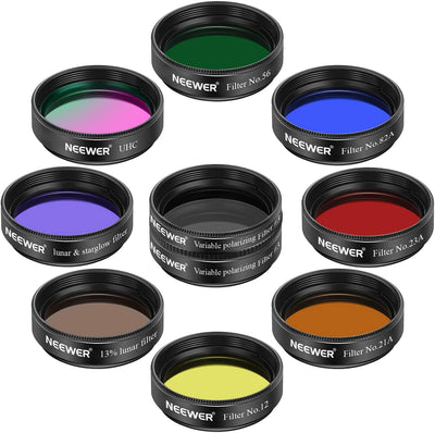 Neewer 10101342 1.25" Telescope Eyepiece Filter Set