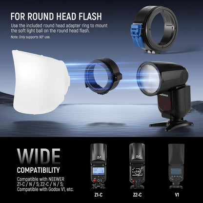 Neewer 10104925 CRS7 Softbox Diffusion Dome Kit