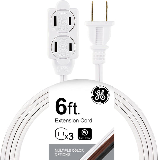 GE 51937 3-Outlet 6ft Extension Cord Power Strip