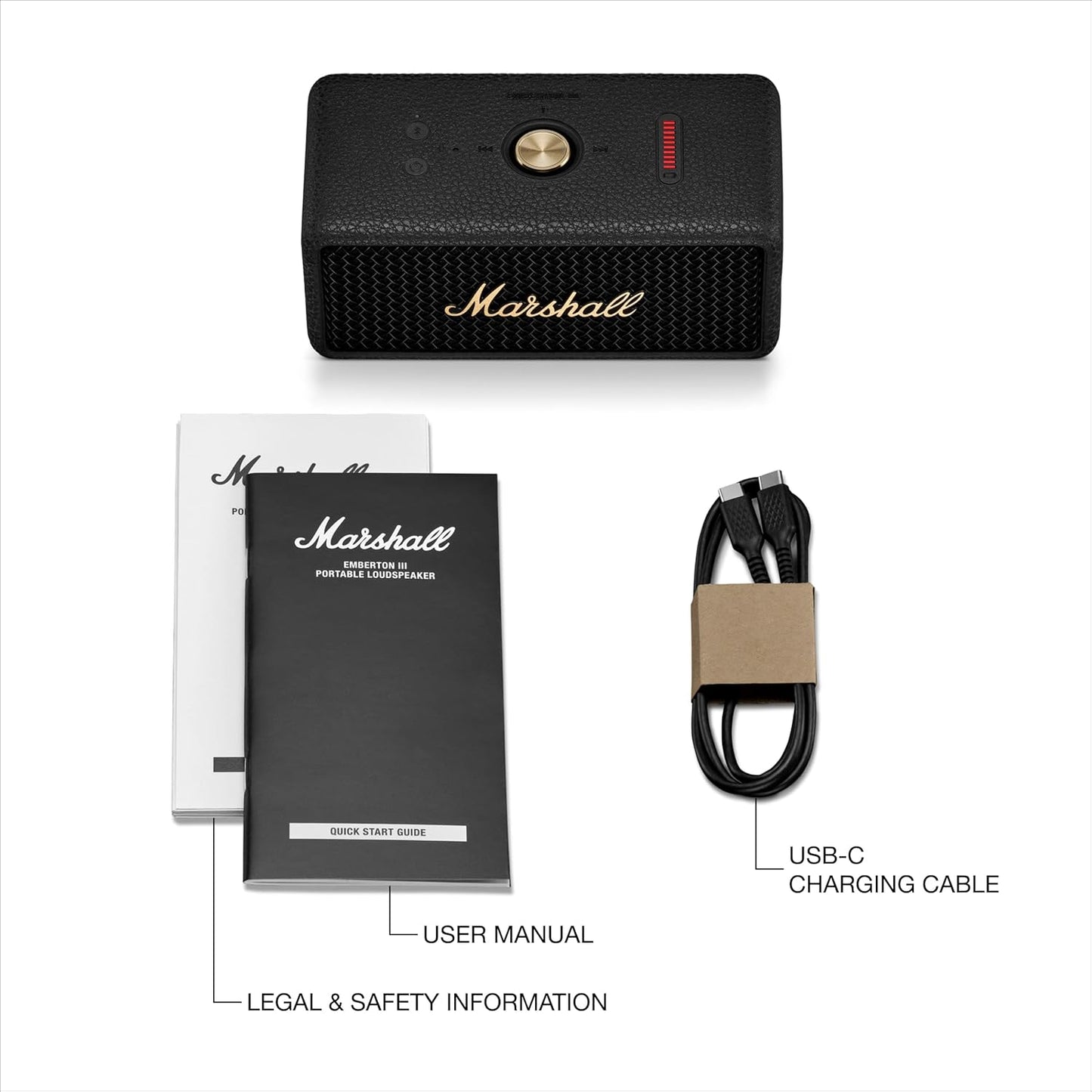 Marshall 1006884 Emberton III Portable Bluetooth Speaker