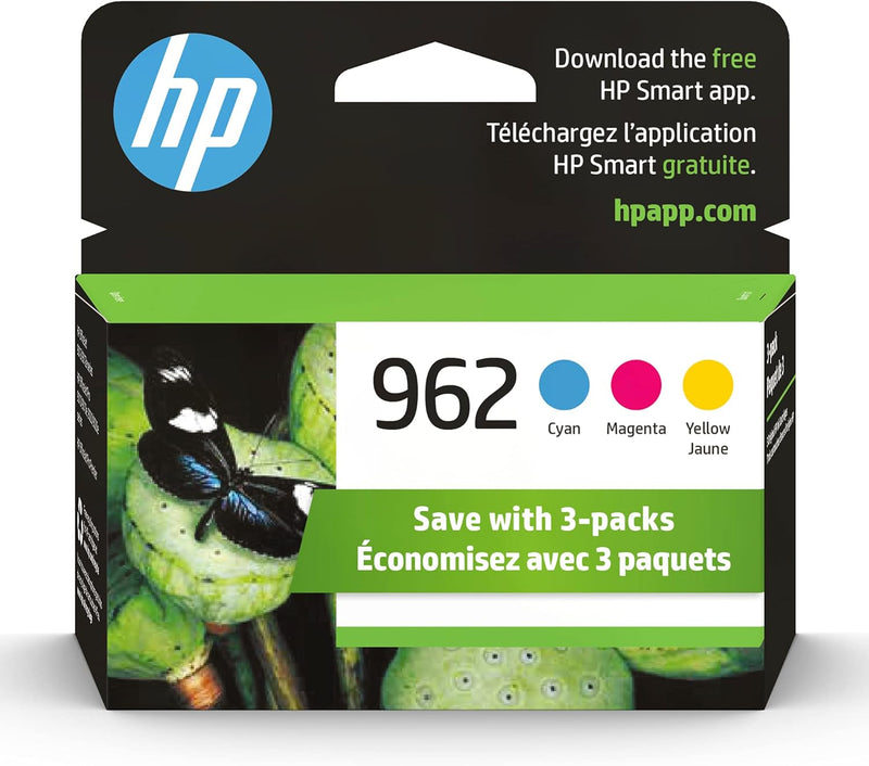 HP 3YP00AN 962 Cyan Magenta Yellow Ink 3-Pack — main product image