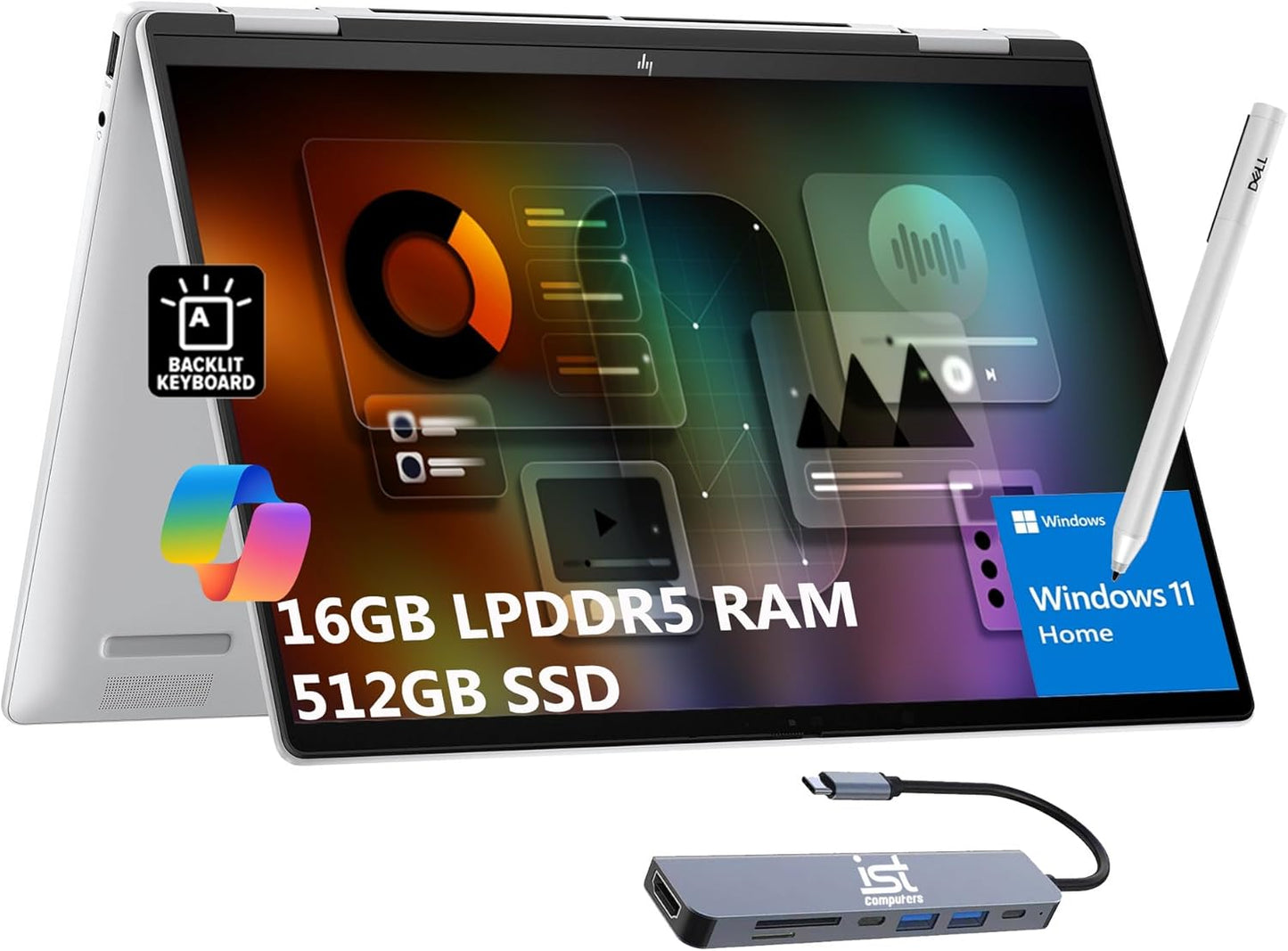 HP Envy x360 Creator Laptop 14" Ryzen 5 AI PC