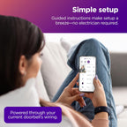 Roku DS10005 Video Doorbell - Wired, 1080p, Motion Detection, 2-Way Audio