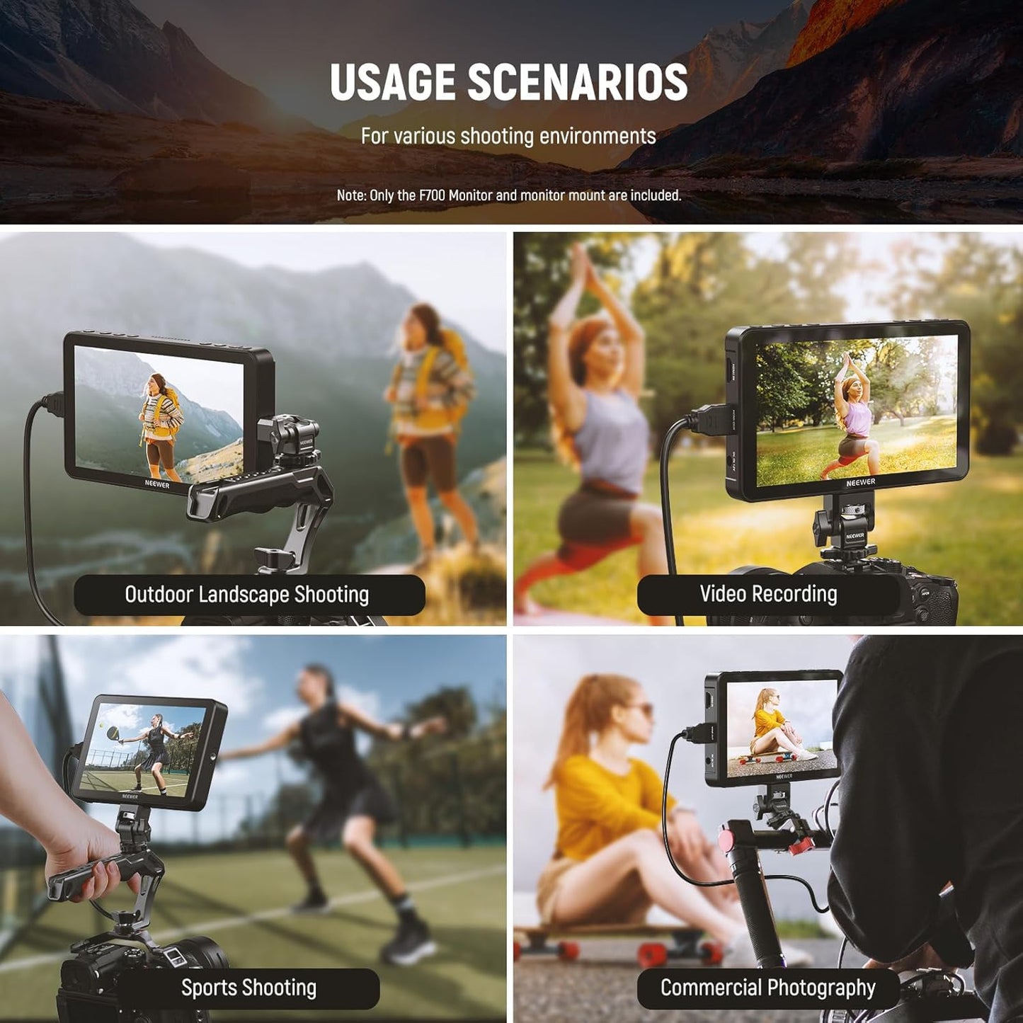 Neewer F700 7" Camera Field Monitor - 2000nit Touch Screen