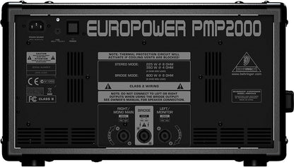 Behringer PMP2000 EUROPOWER 14-Channel Powered Mixer