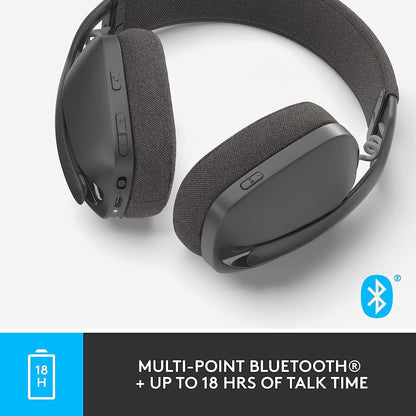 Logitech Vibe 100 Wireless Headphones Noise Canceling Mic Renewed