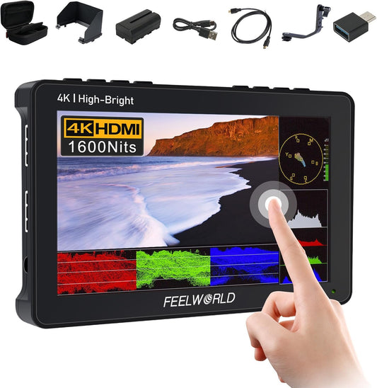 FEELWORLD F6 Pro 5.5 Inch Touchscreen Camera Field Monitor Kit