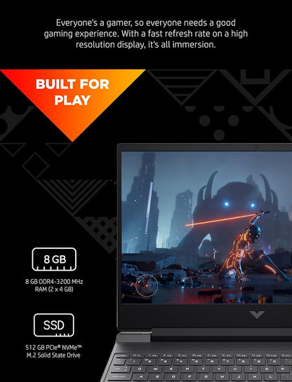 HP Victus 15-fa0025nr RTX 3050 Gaming Laptop