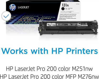 HP CF210A 131A Black LaserJet Toner Cartridge