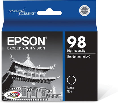 Epson T098120 98 Claria: Hi-Definition Black Ink Cartridge