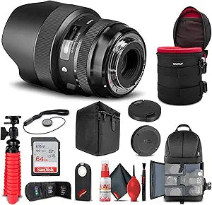 Sigma 212955 14-24mm f/2.8 DG HSM Art Lens Nikon Bundle