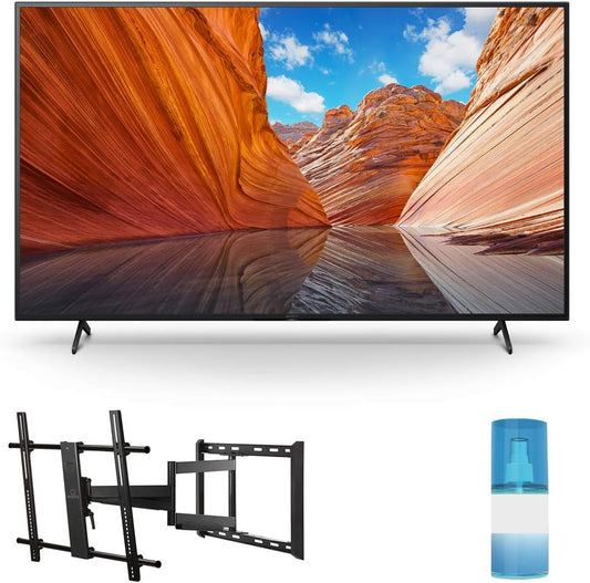 Sony KD75X80J 75" 4K Smart TV: Full Motion Mount Bundle (Used)