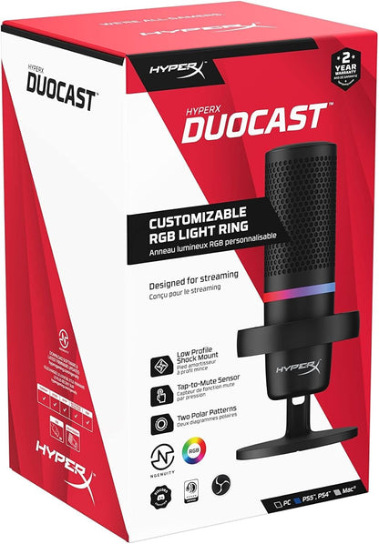 HyperX DuoCast RGB USB Condenser Microphone