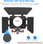 Neewer 10089989 DSLR Camera Shoulder Rig Video Kit (Red)