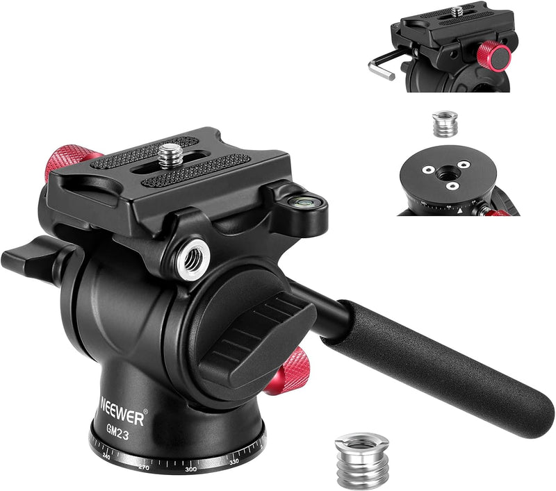 Neewer GM23 Fluid Tripod Head with Quick Release — main product image