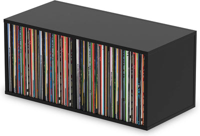 Glorious AMS-RECORD-BOX-230-BLK: Black Vinyl Record Storage Box 230