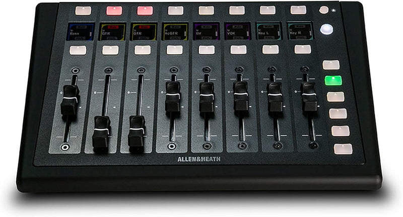 Allen & Heath AH-IP-8 OLED 8-Knob Remote Controller — main product image