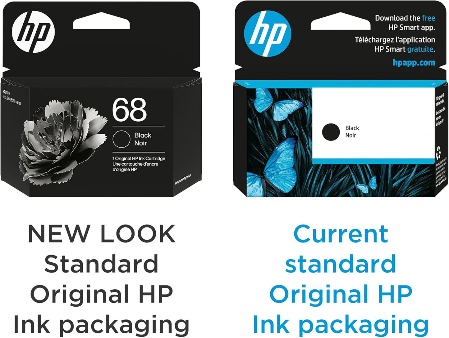 HP 7FP21TN 68 Black Ink Cartridge: Envy Series, Instant Ink Eligible