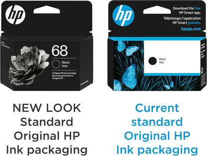 HP 7FP21TN 68 Black Ink Cartridge: Envy Series, Instant Ink Eligible