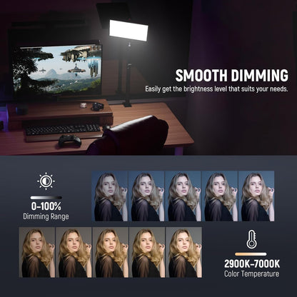 Neewer GL25B 12.9" Streaming Key Light with Remote
