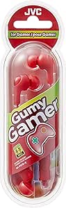 JVC HAFX7GR Gumy Gamer In-Ear Headphones Red