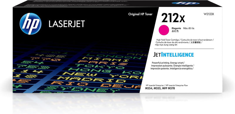 HP W2123X 212X Magenta High-Yield LaserJet Toner — main product image
