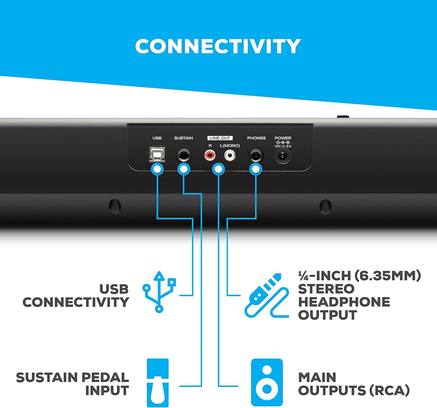 Alesis RECITAL61 61-Key Digital Piano Keyboard