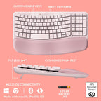 Logitech 920-012276 Wave Keys Ergonomic Keyboard - Rose