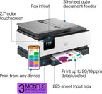 HP 40Q35A#B1H OfficeJet Pro 8135e Wireless Printer
