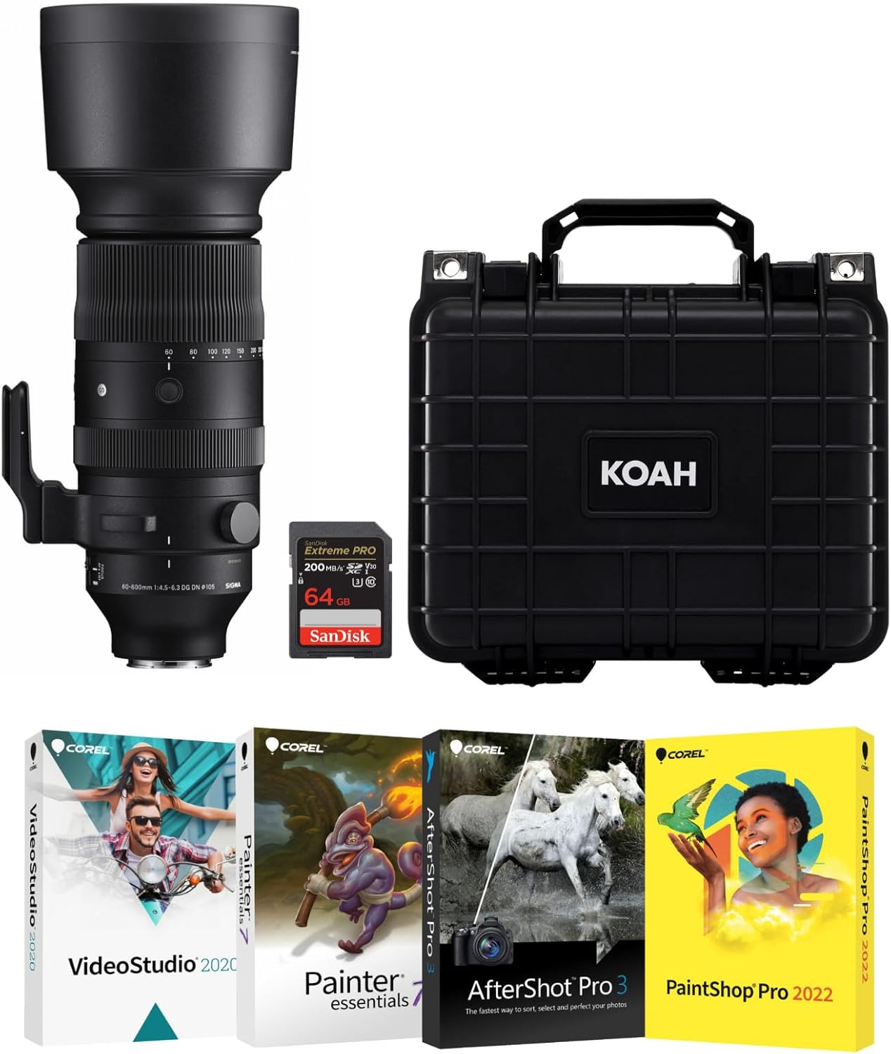 Sigma 60-600mm Sony E Mount Lens 10X Zoom Bundle