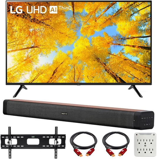 LG E2LG55UQ7570PUJ 55-Inch 4K Smart TV Bundle