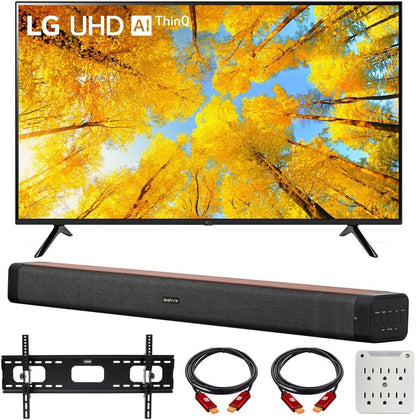 LG E2LG50UQ7570PUJ 50" 4K UHD Smart TV Soundbar Bundle