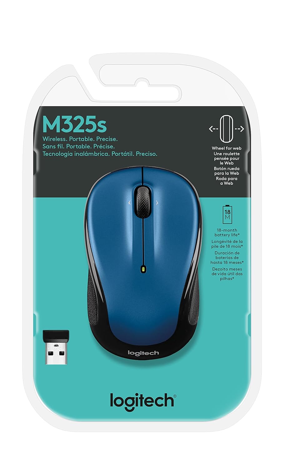 Logitech 910-006829 Wireless Optical Mouse - Blue