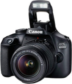 Canon 2628C003AA EOS 4000D DSLR 18-55mm Lens Bundle Renewed