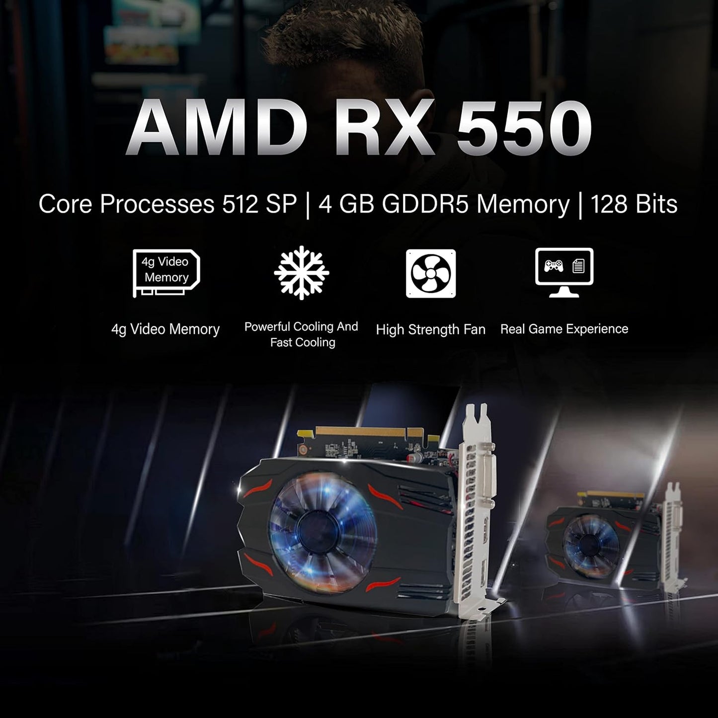 Dell OptiPlex Tower RGB Gaming PC RX 550 Renewed