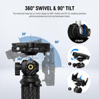 Neewer TP34 Flexible Tripod Mini Camera Phone Stand with Remote