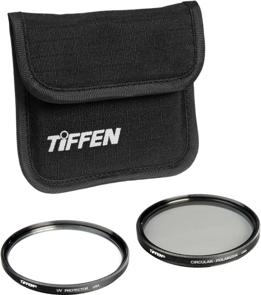 Tiffen 58PTP 58mm Photo Twin Pack Filters - UV Protector & Polarizer