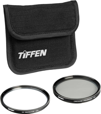 Tiffen 49PTP 49mm UV & Polarizer Filter Twin Pack