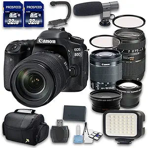 Canon 33-CAN80DKIT EOS 80D DSLR Camera Lens Bundle